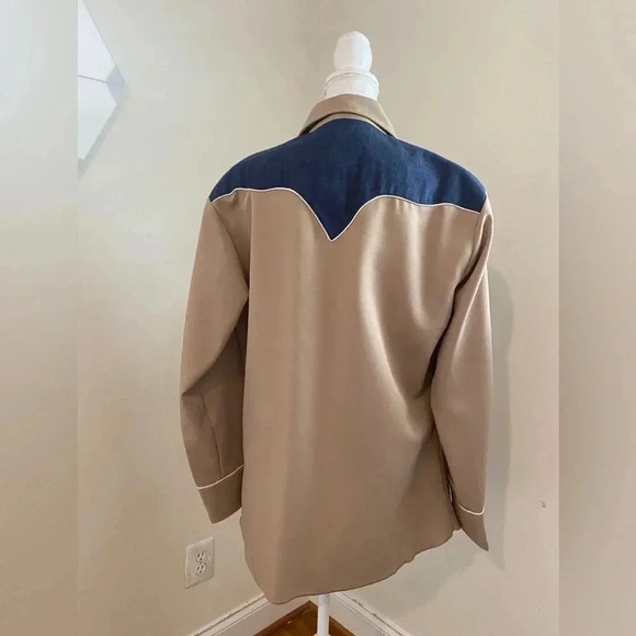 1970s H Bar C Western Gaberdine RanchWare Durango Vintage Shirt -Size 16 RARE! - Picture 2 of 4